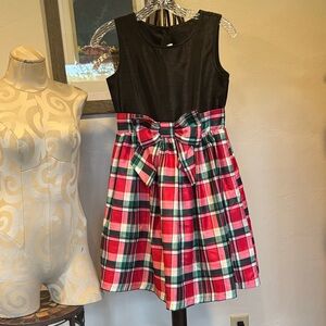 Gymboree Black and Plaid Kids Dress with Bow